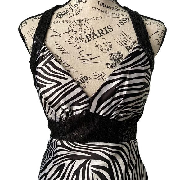 Vintage Jessica McClintock for Gunne Sax Long Evening Sexy Back Dress in Size 5 - Picture 4 of 14